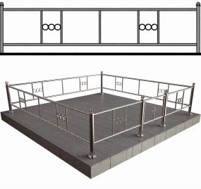 Ограда нержавеющая ОН-4