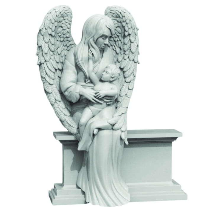 Памятник фрезерованный Ангел-021