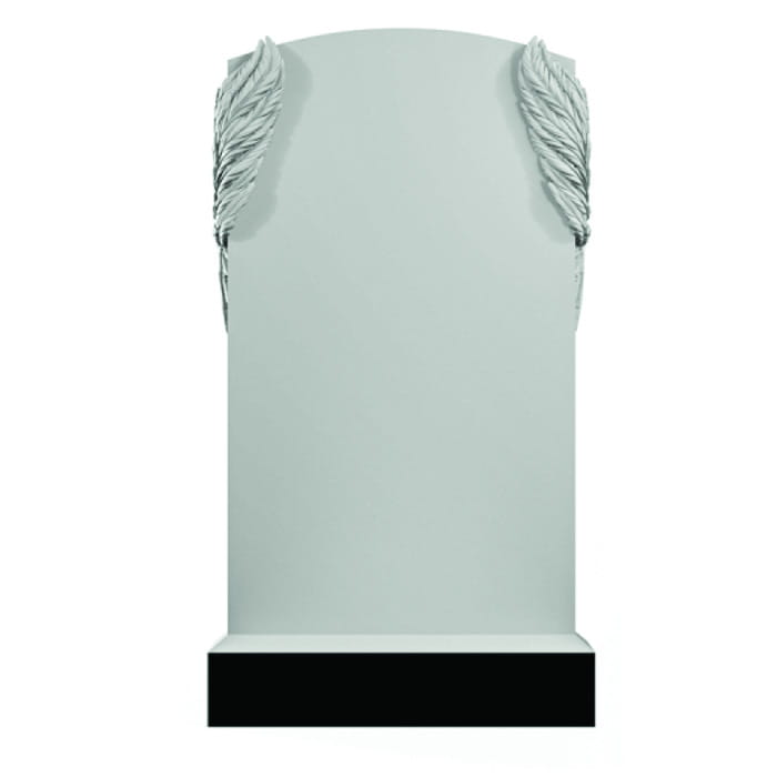 Памятник фрезерованный Ангел-076 вид спереди