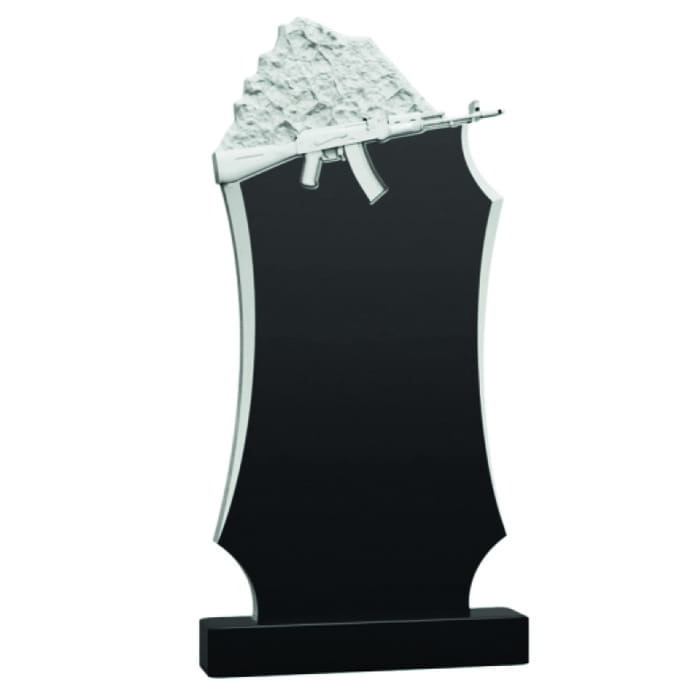 Памятник фрезерованный Воин-002