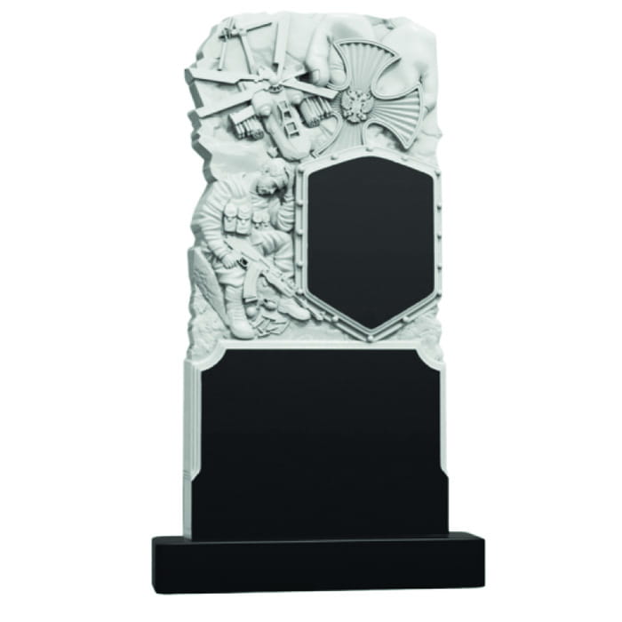 Памятник фрезерованный Воин-010