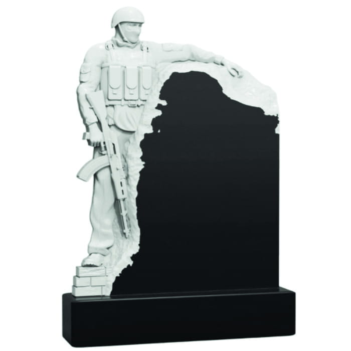 Памятник фрезерованный Воин-016