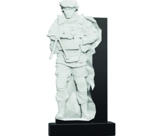 Памятник фрезерованный Воин-021