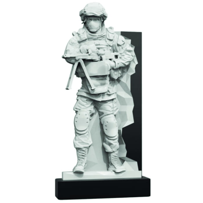 Памятник фрезерованный Воин-022