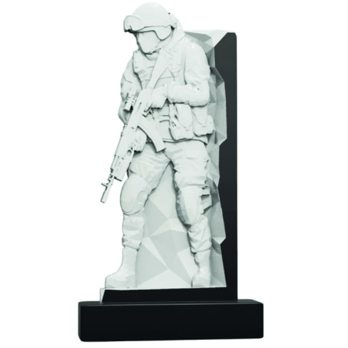 Памятник фрезерованный Воин-023