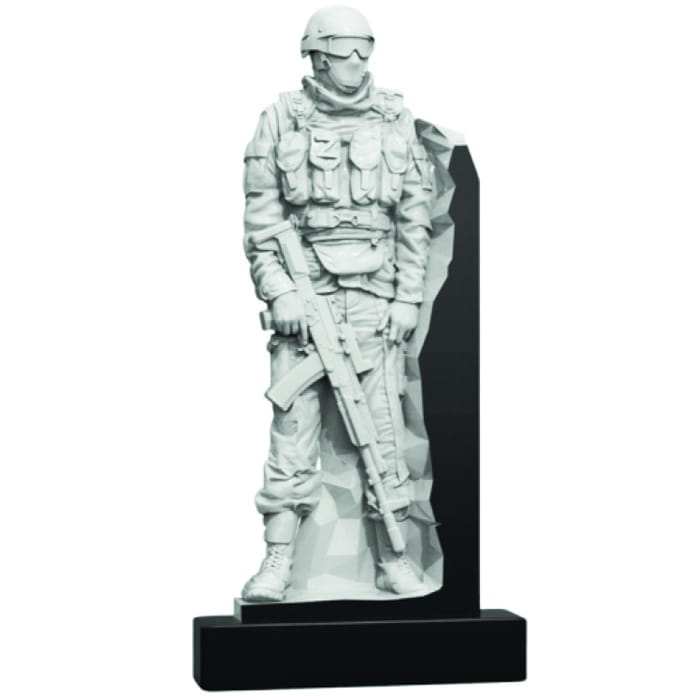 Памятник фрезерованный Воин-024