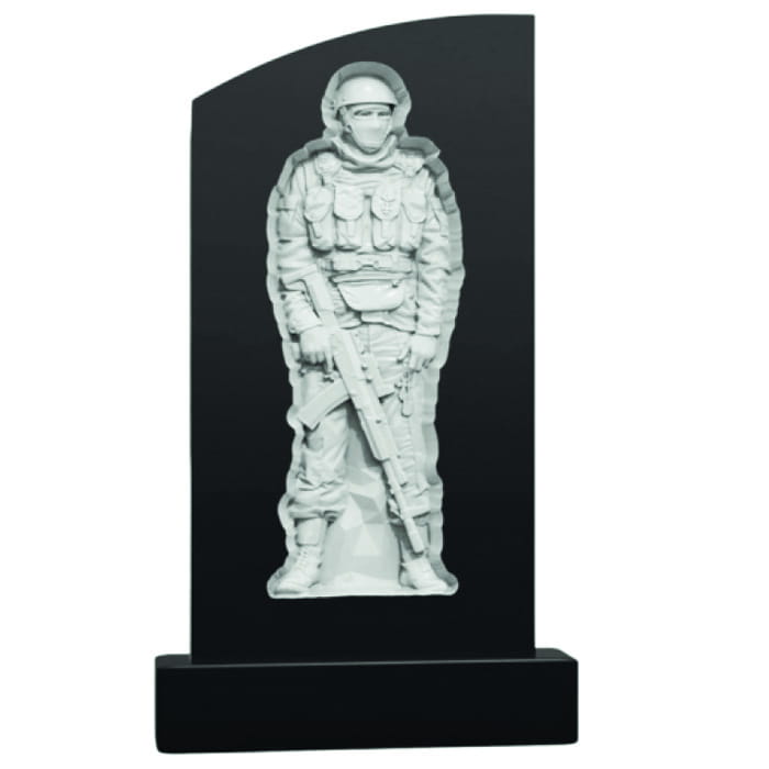 Памятник фрезерованный Воин-029