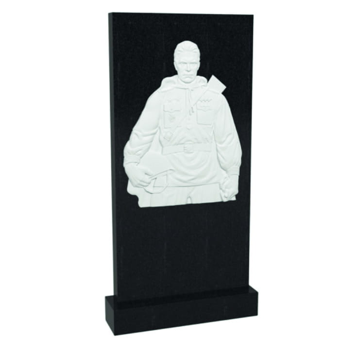 Памятник фрезерованный Воин-031