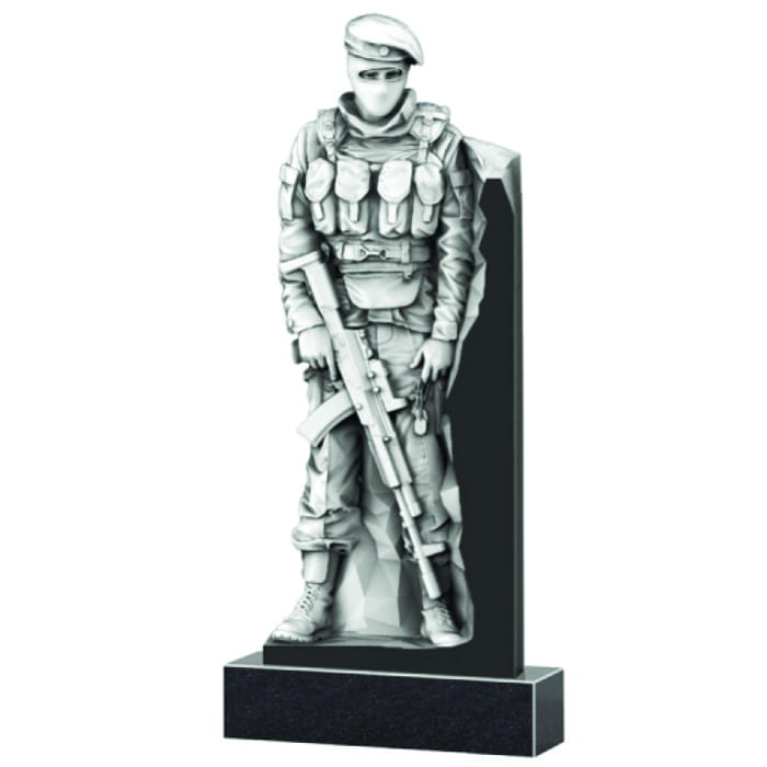 Памятник фрезерованный Воин-033