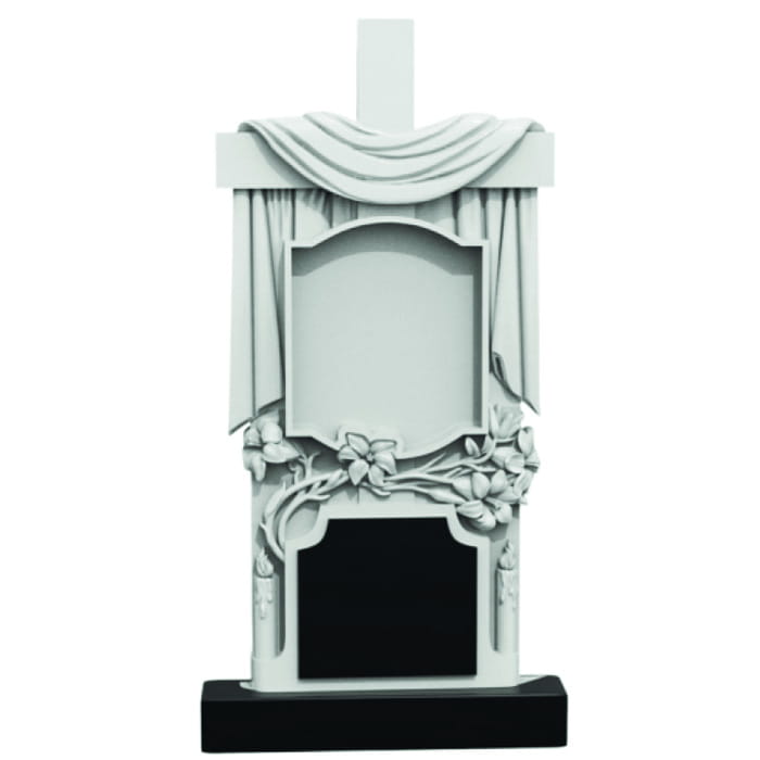 Памятник фрезерованный Крест-065